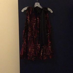 Sleeveless Shell with Bow Detail